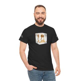 Music Award Acrylic Block Unisex T-Shirt — Retro Record Logo Tee
