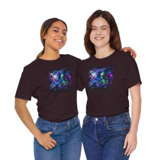 Alien Pilot Tee — Neon UFO Cosmic Crewneck Shirt