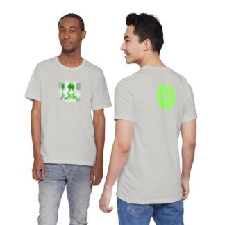 Green Vinyl Cube Tee — Retro Record Graphic Unisex T-Shirt