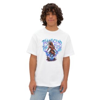 Oversized Transcend the Flesh Graphic Tee — Mystic Spirit, Fantasy Art T‑Shirt - Unisex