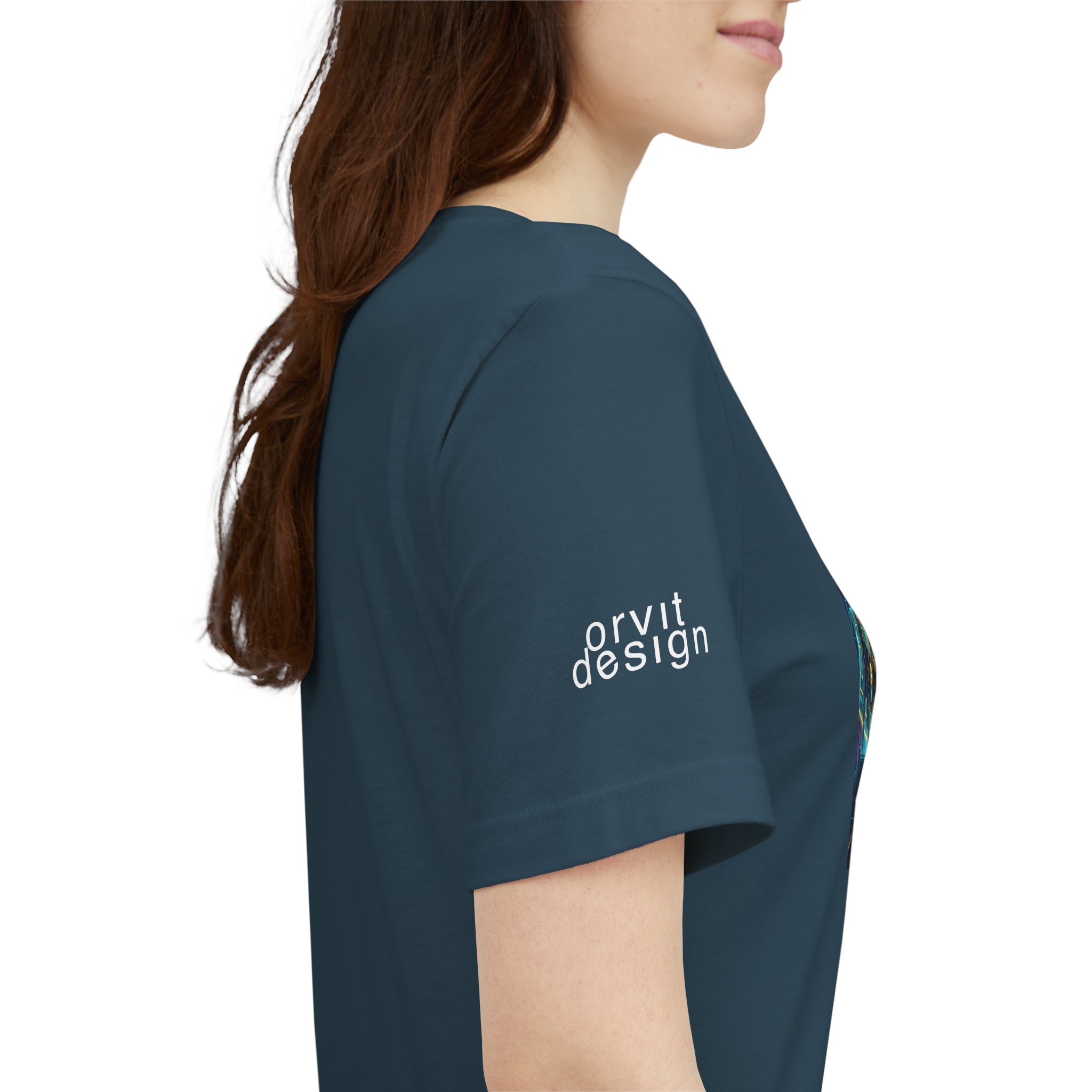 Egyptian Cyber Knight T-Shirt — Pharaoh Guardian Neon Sci‑Fi Unisex Tee - Image 7