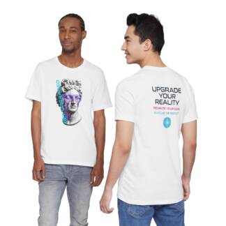 Upgrade Your Reality Tee — Vaporwave Statue Graphic UNISEX T-Shirt